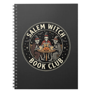 Salem Hexen Buchclub Halloween Skelett Design_1 Notizblock