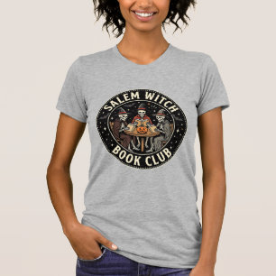 Salem Hexen Buchclub Halloween Skelett Design_1 T-Shirt