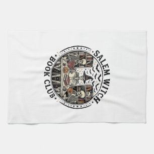 Salem Hexen Buchclub Vintage Skelett Halloween S Geschirrtuch