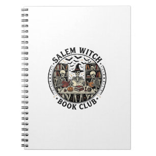 Salem Hexen Buchclub Vintage Skelett Halloween S Notizblock