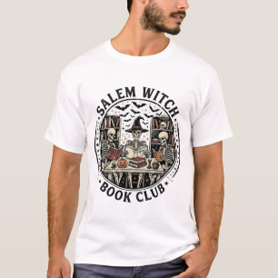 Salem Hexen Buchclub Vintage Skelett Halloween S T-Shirt
