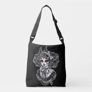 Salem Hexen-Illustrationskunst Tragetaschen Mit Langen Trägern