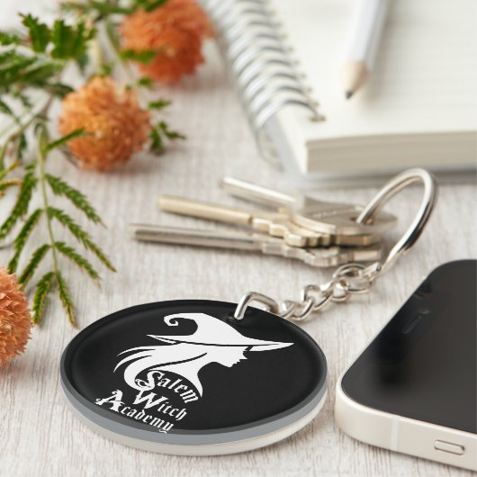 Salem Hexenakademie Halloween Wiccan Hexen Schlüsselanhänger (Vorderseite rechts)