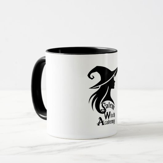 Salem Hexenakademie Halloween Wiccan Hexen Tasse (Vorderseite Links)