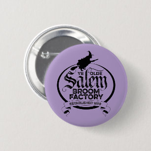 Salem Hexenbesenfabrik – lustige vintage gotische Button
