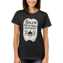 Salem Hexenprozesse Nachfahre Heritage T-Shirt