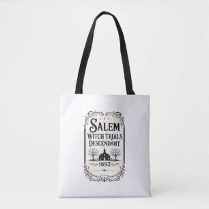 Salem Hexenprozesse Nachfahre Vintage Style Tote Tasche