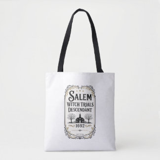 Salem Hexenprozesse Nachfahre Vintage Style Tote Tasche