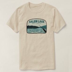 Salem Lake North Carolina Angelrute T-Shirt