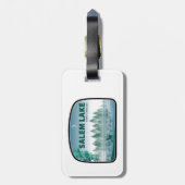 Salem Lake North Carolina Deer Gepäckanhänger (Rückseite vertikal)