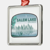 Salem Lake North Carolina Deer Ornament Aus Metall (Links)