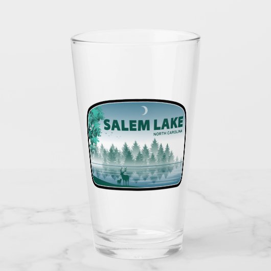 Salem Lake North Carolina Hirsche Glas (Vorderseite)