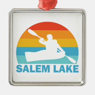 Salem Lake North Carolina Kajaktour Ornament Aus Metall