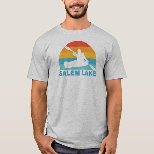 Salem Lake North Carolina Kayak T-Shirt (Vorderseite)