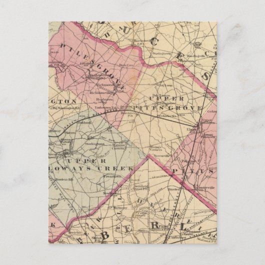 Salem Landkreis, NJ Postkarte (Vorderseite)