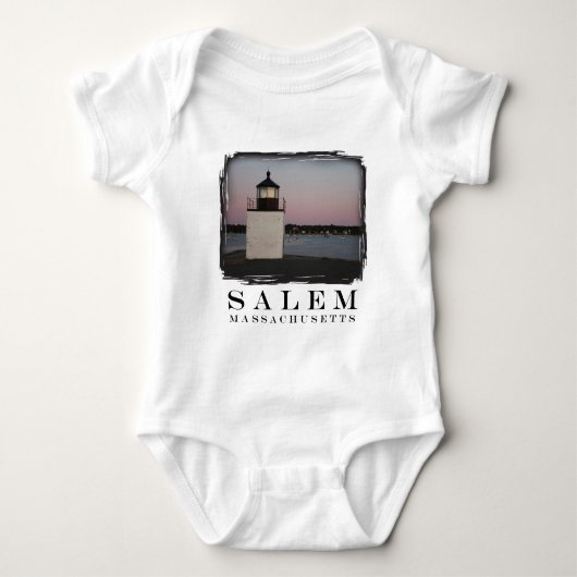 Salem Lighthouse Baby Strampler (Vorderseite)