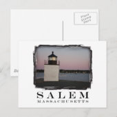 Salem Lighthouse Postkarte (Vorne/Hinten)