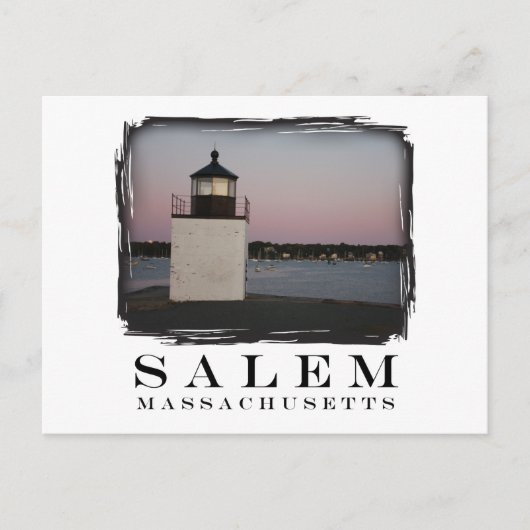 Salem Lighthouse Postkarte (Vorderseite)