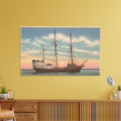 Salem, MA - Ansicht von Capt. Winthrop's Arbella Leinwanddruck (Insitu (Wohnzimmer))