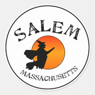 Salem MA Hexe Runder Aufkleber