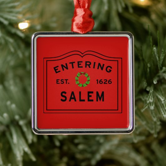 Salem, MA Holida Ornament Aus Metall (Baum)