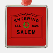 Salem, MA Holida Ornament Aus Metall (Vorne)
