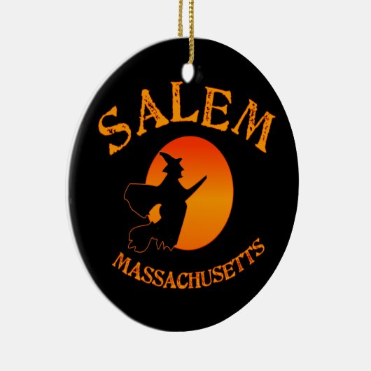 Salem MA Witch Keramik Ornament (Rechts)