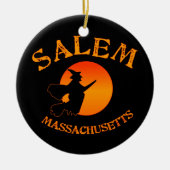 Salem MA Witch Keramik Ornament (Vorne)