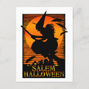 Salem MA Witch Postkarte