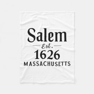 Salem Machusettes Est. 1626 Halloween Herbst Herbs Fleecedecke