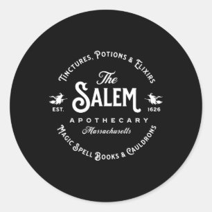 Salem Machusetts Apotheke Vintage Salem Gegr. 1626 Runder Aufkleber