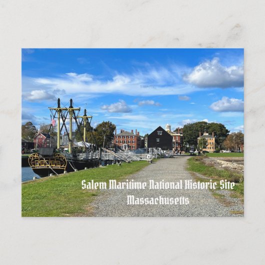 Salem Maritime National History Postkarte (Vorderseite)