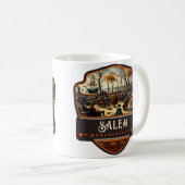 Salem, Massachusets | VINTAG Kaffeetasse (VorderseiteRechts)