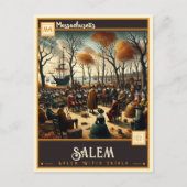 Salem, Massachusets | VINTAG Postkarte (Vorderseite)