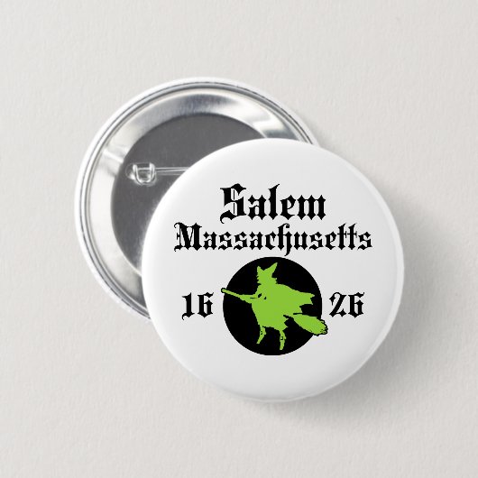 Salem Massachusetts Button (Vorne & Hinten)