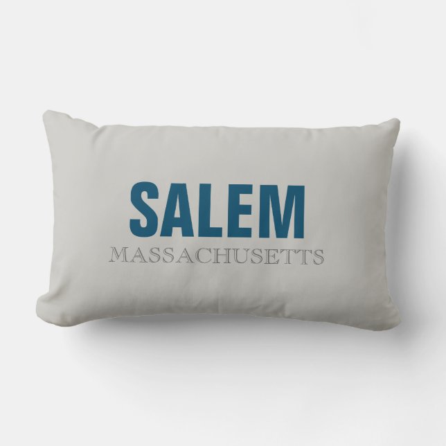 Salem Massachusetts City Throw Kissen (Vorderseite)