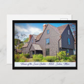 Salem, Massachusetts - Haus der Sieben Ställe Postkarte (Vorne/Hinten)