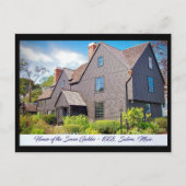 Salem, Massachusetts - Haus der Sieben Ställe Postkarte (Vorderseite)