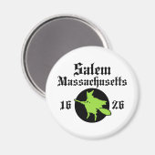 Salem Massachusetts Magnet (Vorderseite/Rückseite)