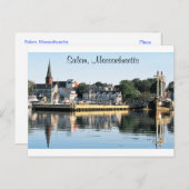 Salem Massachusetts Marina Post Card Postkarte (Vorne/Hinten)