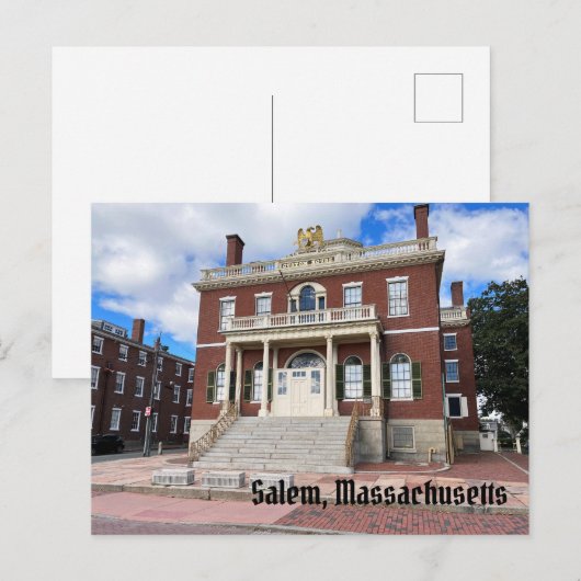 Salem Massachusetts Postkarte (Vorne/Hinten)