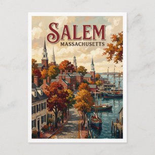 Salem Massachusetts Postkarte