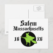 Salem Massachusetts Postkarte (Vorne/Hinten)