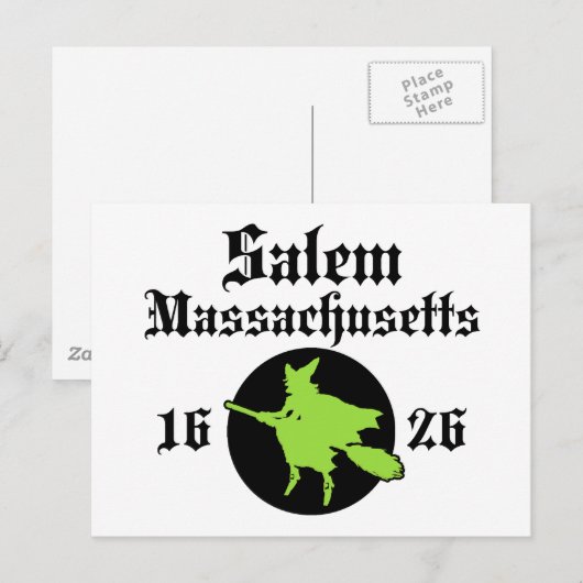 Salem Massachusetts Postkarte (Vorne/Hinten)