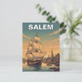 Salem Massachusetts Postkarte (Stehend Vorderseite)