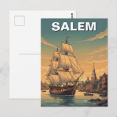 Salem Massachusetts Postkarte (Vorne/Hinten)