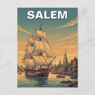 Salem Massachusetts Postkarte