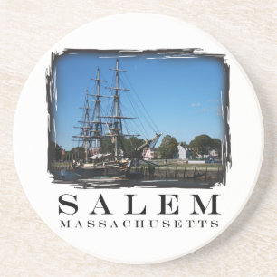 Salem Massachusetts Sandstein Untersetzer