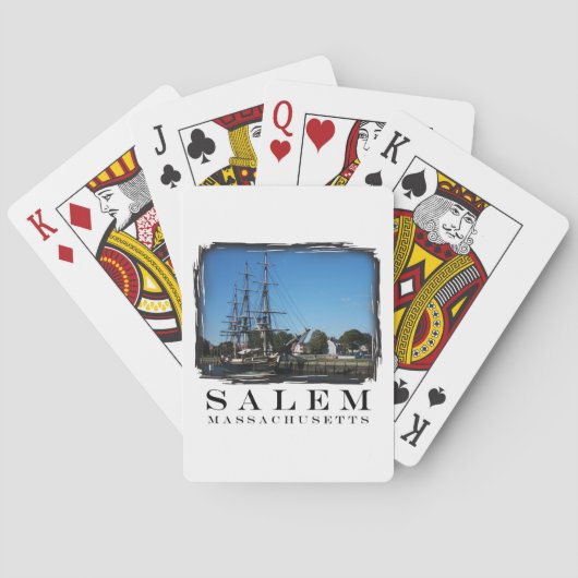 Salem Massachusetts Spielkarten (Rückseite)