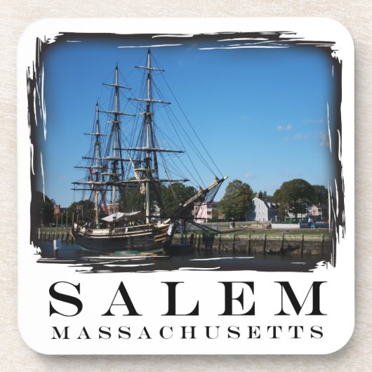 Salem Massachusetts Untersetzer (Vorderseite)